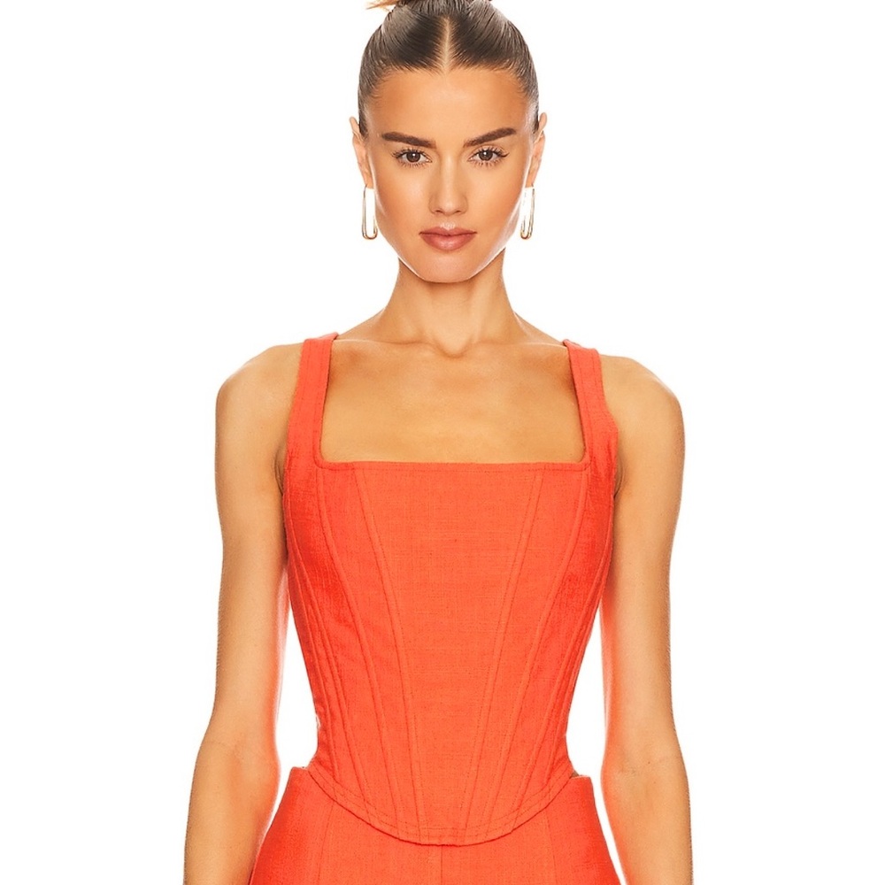 NWT - Aureta x Revolve Sophia Bustier in Flame Orange